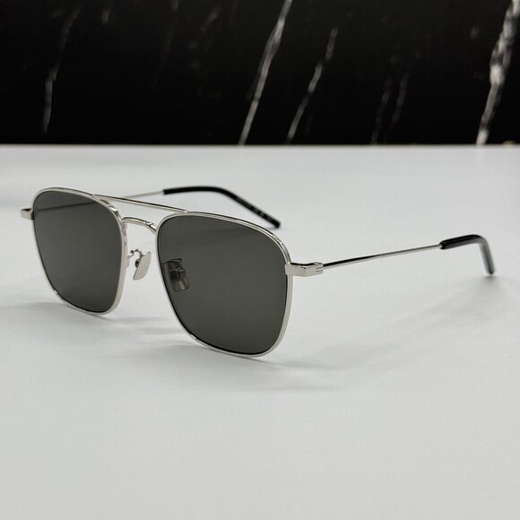 NEW SAINT LAURENT SUNGLASSES SILVER UNISEX EYEWEAR SAINT LAURENT SL309 001 main image 4